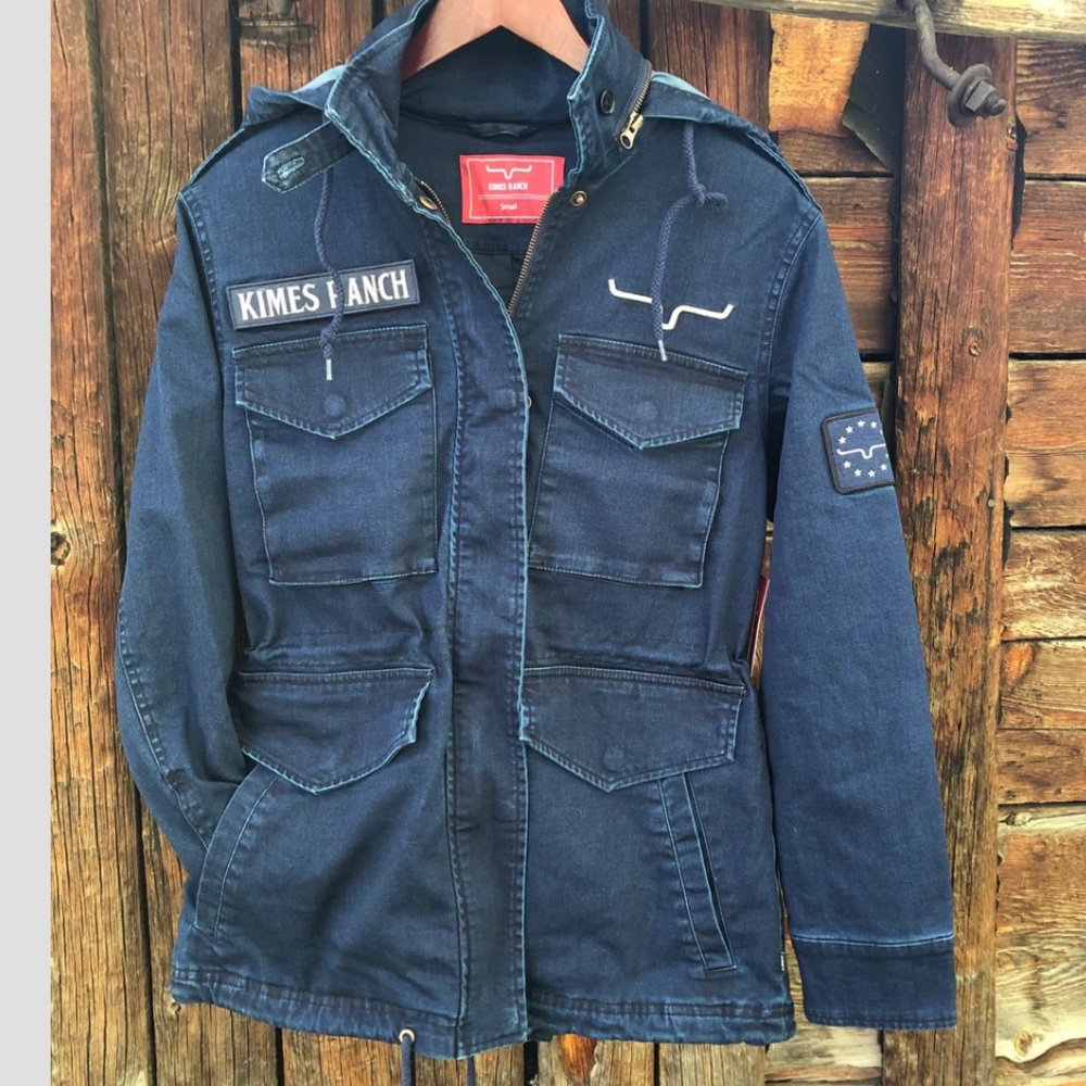 ISO Kimes Denim Military Jacket